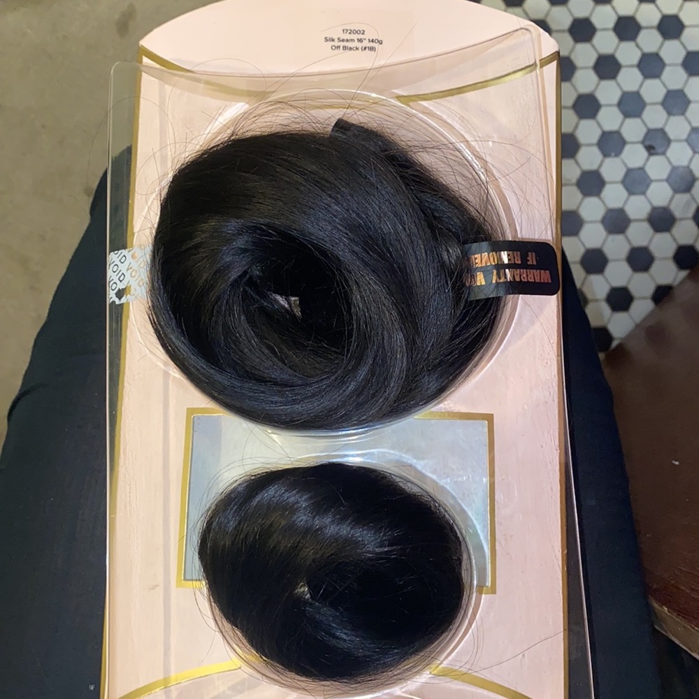 Bellami Silk Seam Extensions- Off Black (5 pieces)